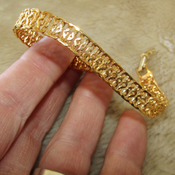 Napier gold tone chain bracelet