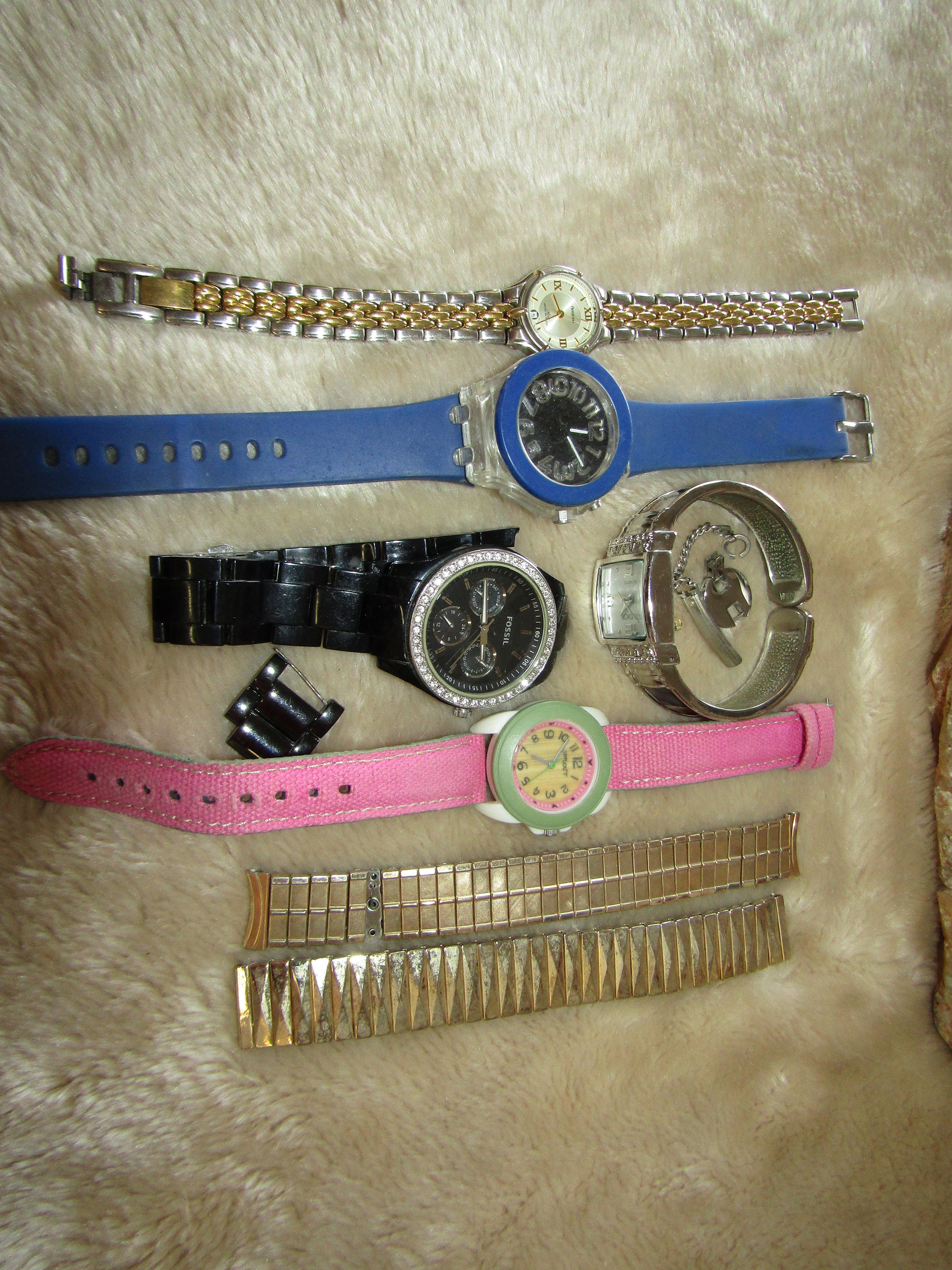 Fossil Uhren Fossil Reparatur Uhren Konvolut Reparatur Fossil Uhr - Main Image