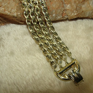 bracelet de chaîne vintage Lisner doré