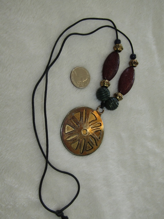 Hand crafted statement necklace - image 2