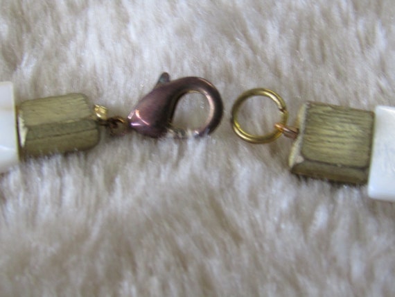 Genuine mother of pearl geometric statement neckl… - image 6