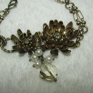 Floral statement bracelet