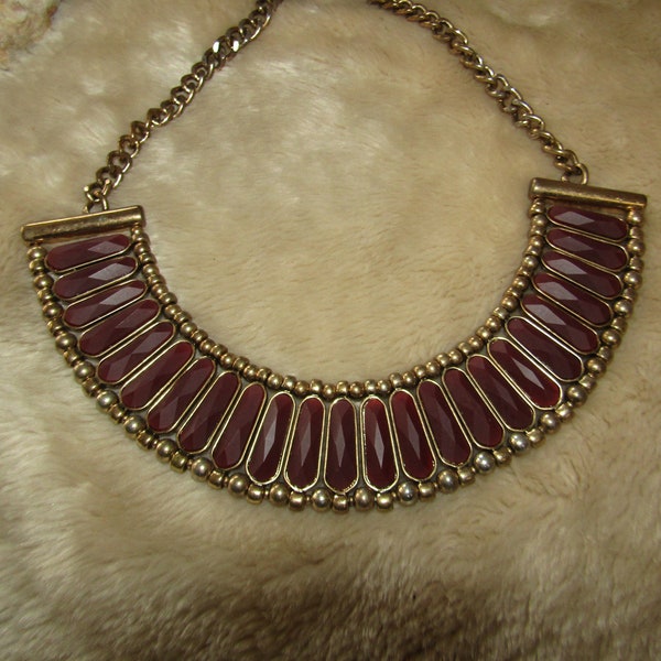 Vintage Egyptian styled collar necklace