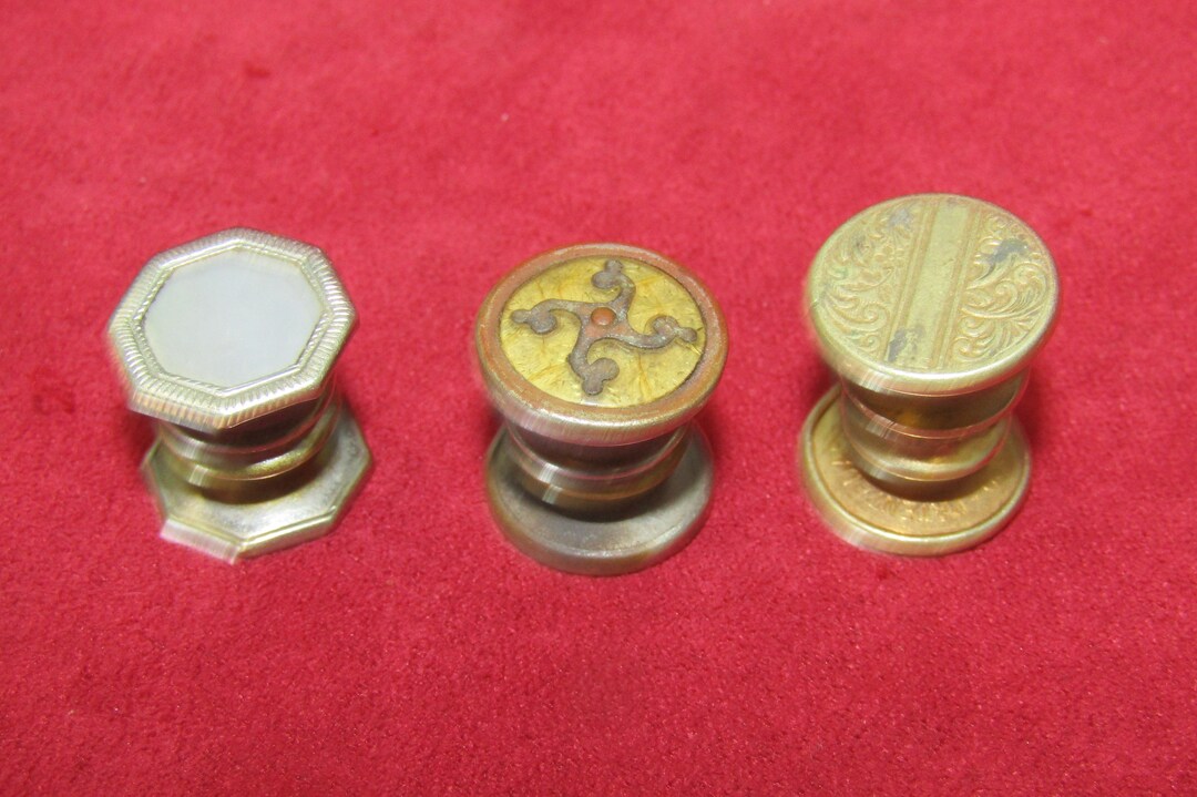 3 Pair of Vintage Snap Lock Button Backs - Etsy