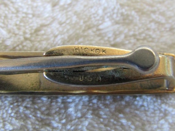 Hickok USA gold tone tie bar clip - image 6