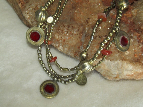 Handcrafted layered necklace - image 1