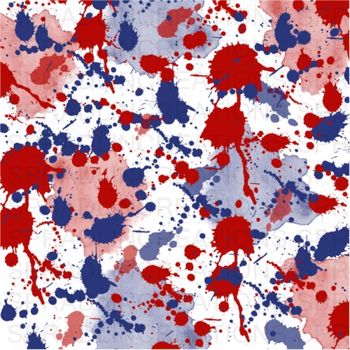 Red and Blue Paint Splatter Sublimation Background /digital - Etsy