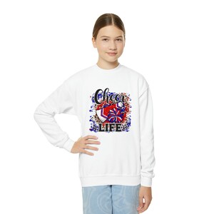 Felpa girocollo con scritta &quot;Youth Cheer Life&quot;