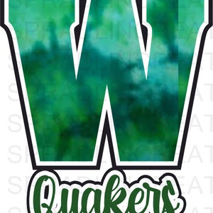 Wilmington Quakers Tye Dye Sublimation Design