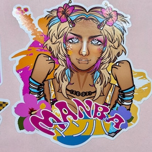 Manba Gyaruo Gyaru subculture sticker