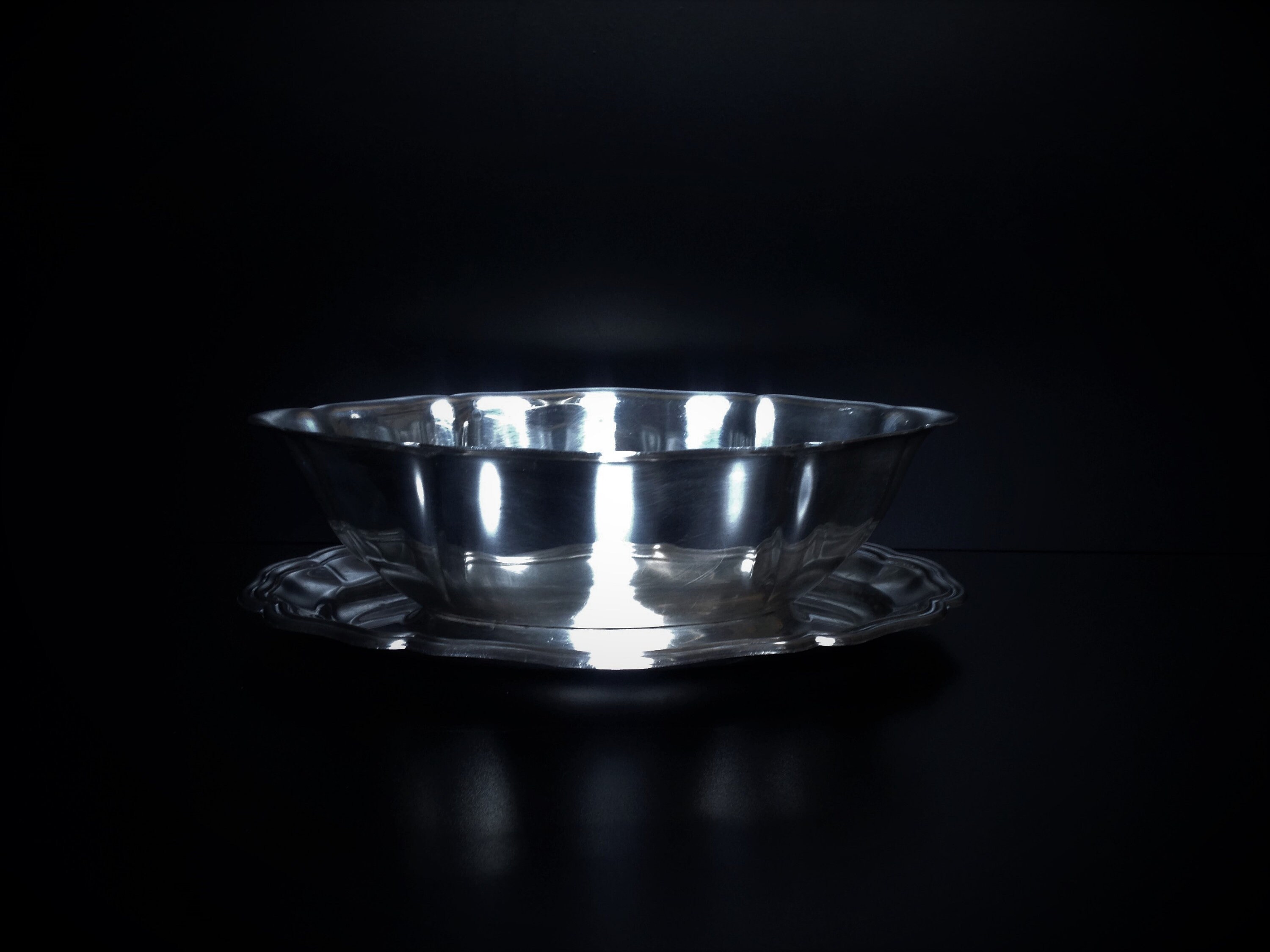 Christofle - Collection Gallia Saucière en Métal Argenté Début Xx Ème