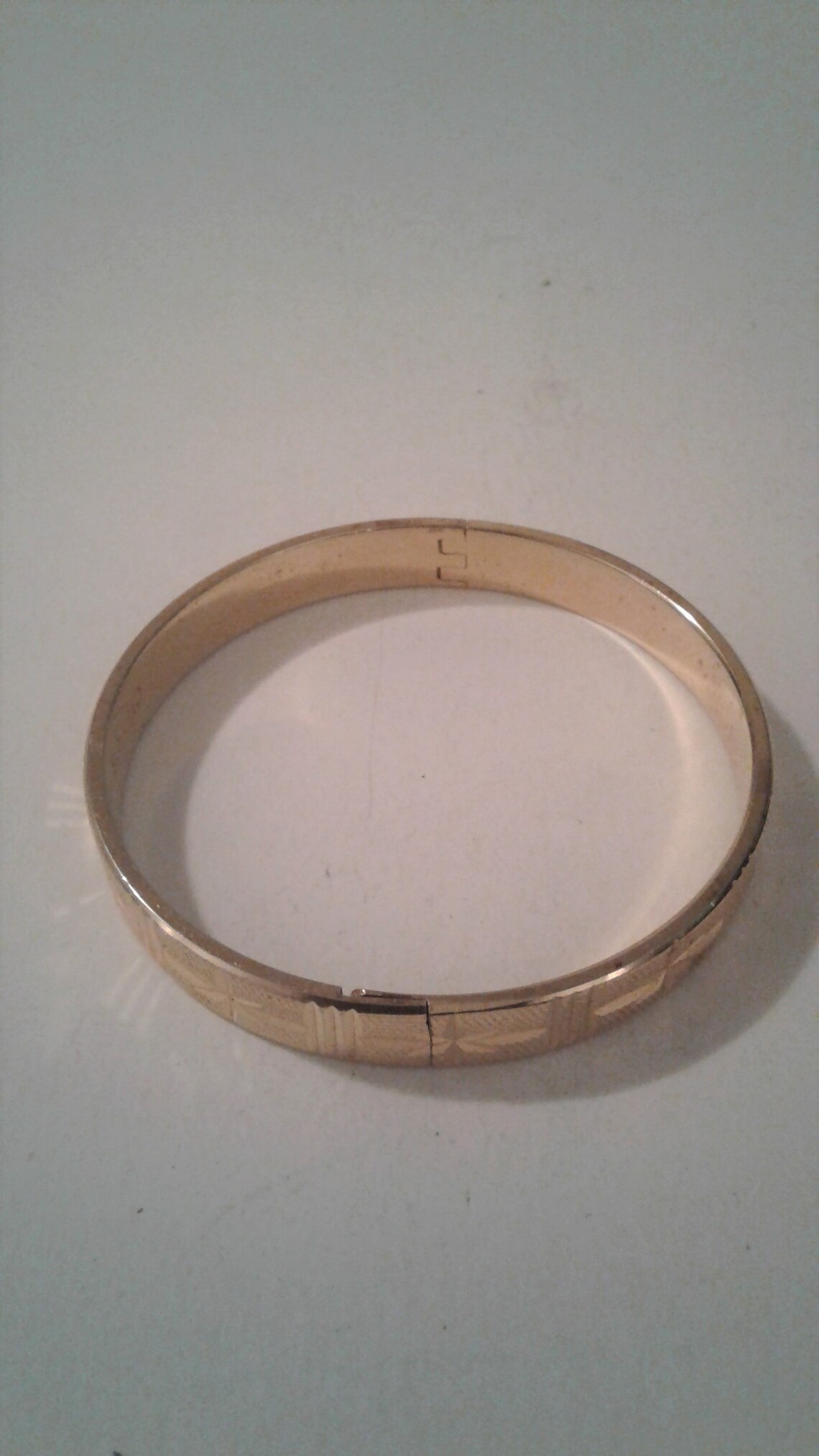 Elegant Signed Chows Vintage Hinged Gold Tone Bracelet Bangle Etsy