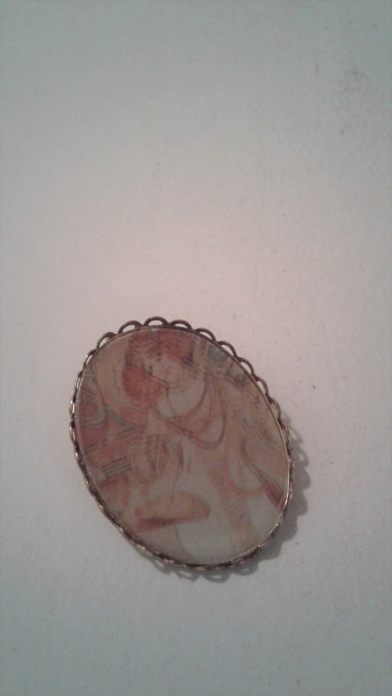 Stevie Nicks Style Gypsy Woman Glass And Brass Bro