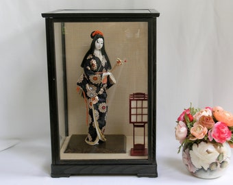 antique doll display case
