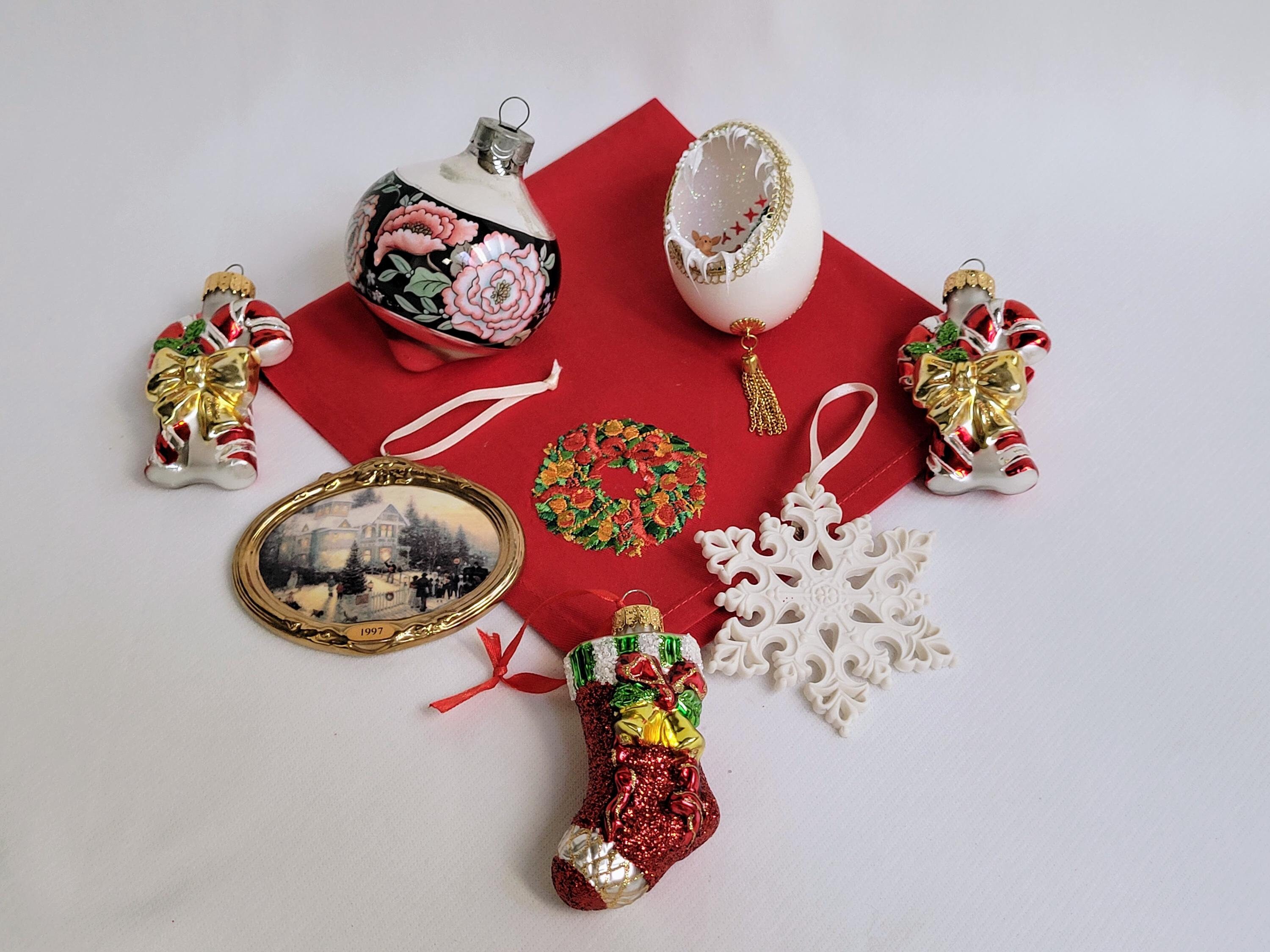 Vintage Christmas Ornament Collection: Hallmark, Kinkade, Glass