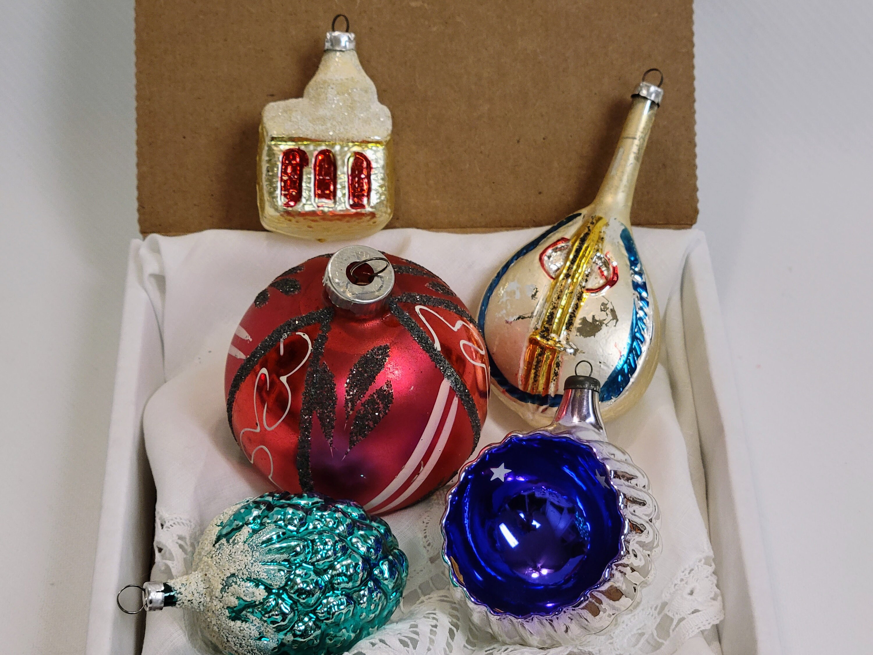 West German Wooden Christmas Ornaments - Etsy