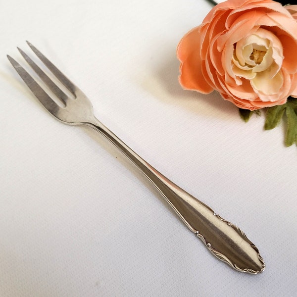 WMF Pastry/Pie Fork ~ WMF (Württemberg Metal Factory) ~ Silverplate Marked "WMF .100-21" Silver Content ~ c: 1880 ~ 6 1/4"