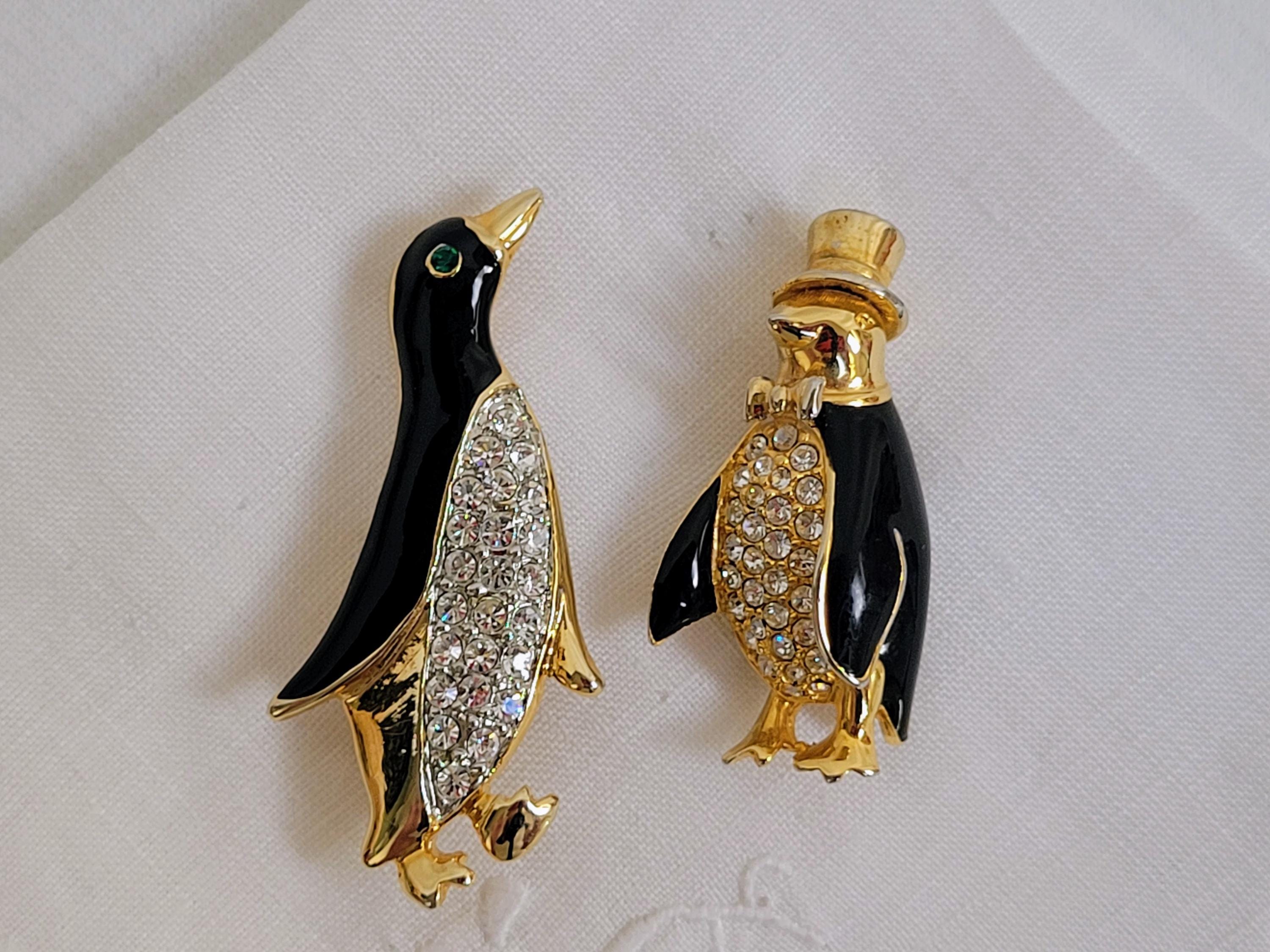 Vintage Penguin Brooch - Etsy