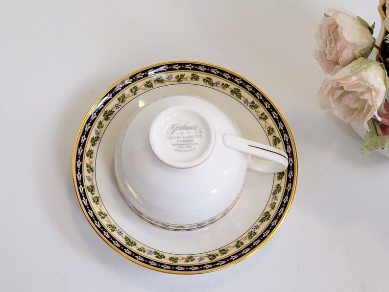 Gorham Grand Tapestry Teacup & Saucer - Thumbnail 5