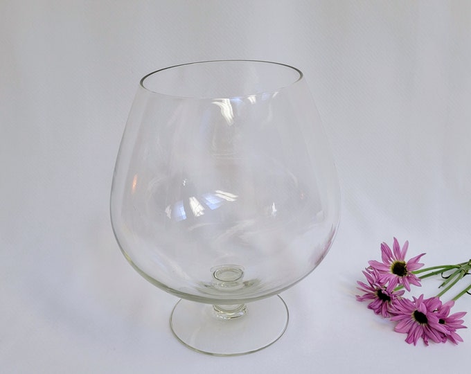 Giant Brandy Snifter Clear Giant Wine Glass Decorative Vase Tip Jar