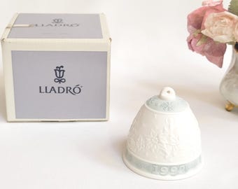 LLADRÓ Christmas Bell: 1992 Limited Edition Porcelain with Box