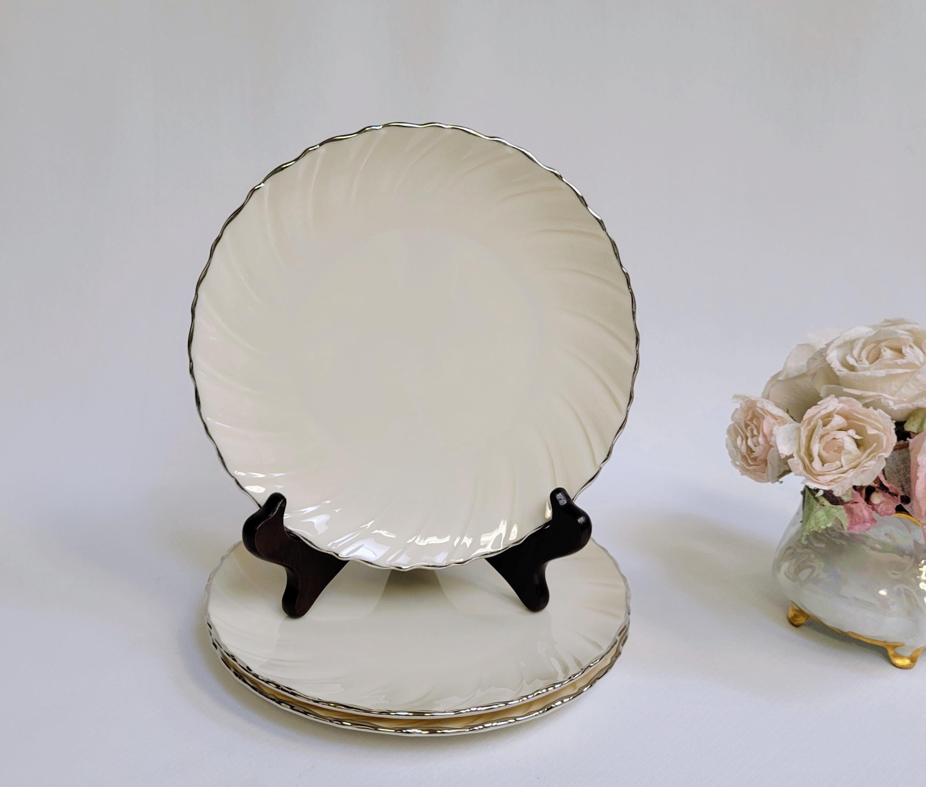 Lenox Weatherly Salad Plates (set of 3): Ivory Bone China With