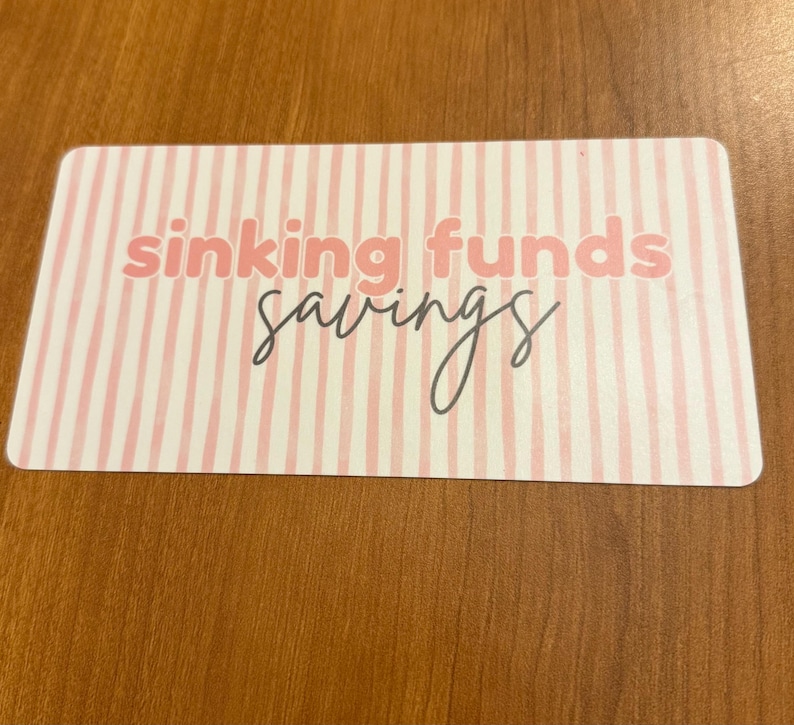 Sinking Funds Envelope Dashboards // Sized for A6 Envelopes // Order ...