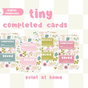 Cartes de mini-défis complétés // TÉLÉCHARGEMENT NUMÉRIQUE //
