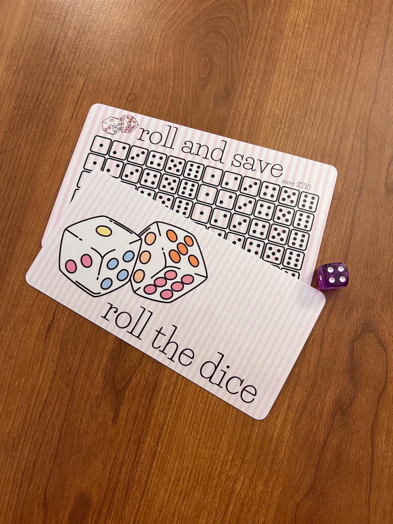 Roll the Dice Challenge Set / A6 Size - Etsy