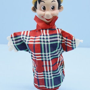 Vintage jaren 1950 Gund Disney Pinokkio handpop Walt Disney Productions