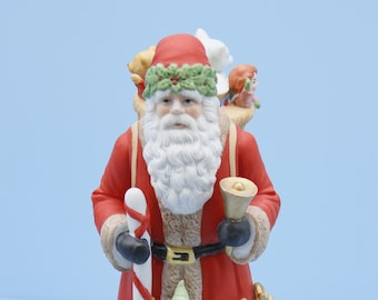 Vintage 1987 Schmid Santa with Toy Basket Music Box