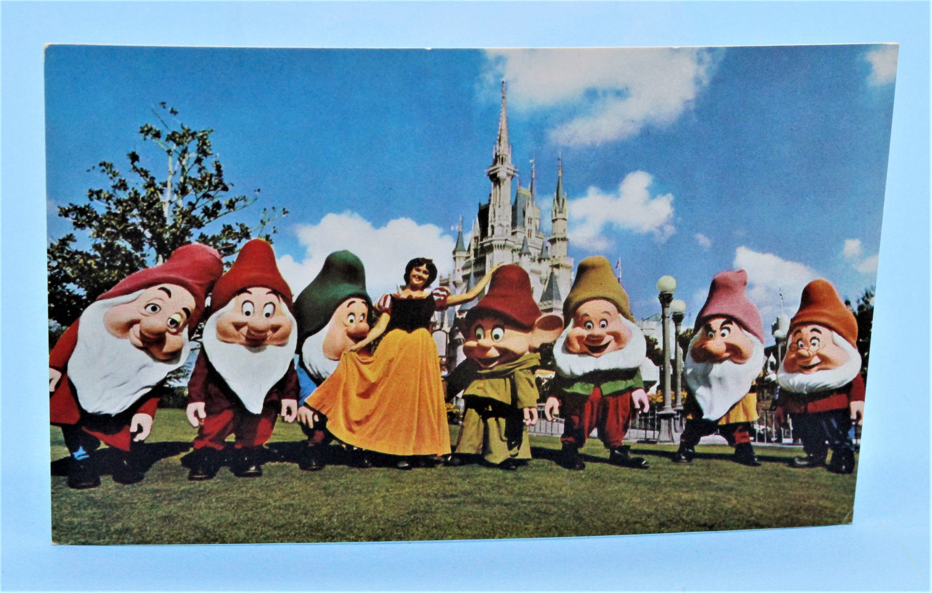 Vintage Walt Disney Productions Postcard Snow White and Seven Dwarfs - Etsy