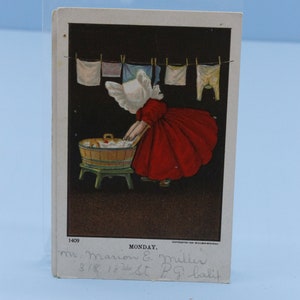 1905 Carte postale Ullman Monday Bonnet baby