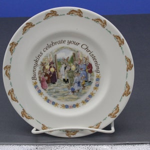Royal Doulton Bunnykins Christening Plate