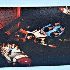 Vintage Walt Disney Produktionen Postkarte Space Mountain