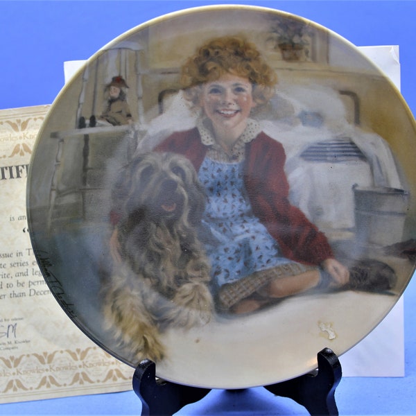 Vintage Knowles Annie & Sandy Collector Plate