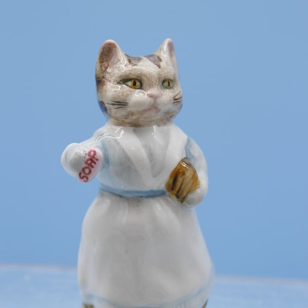 Figurina di porcellana Beswick di Beatrix Potter Tabitha Twitchett vintage del '61