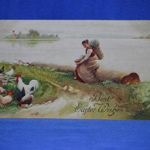 Vintage Easter embossed postcards