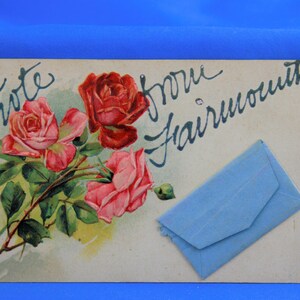Vintage Mechanical postcard &quot;A note from Fairmount &quot;