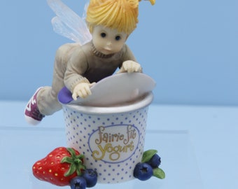 Enesco My Little Kitchen Fairies Yummy Yogurt Fairie 4029709 Rare New