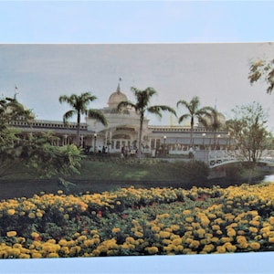 Vintage Walt Disney Produktionen Postkarte The Crystal Palace Restaurant