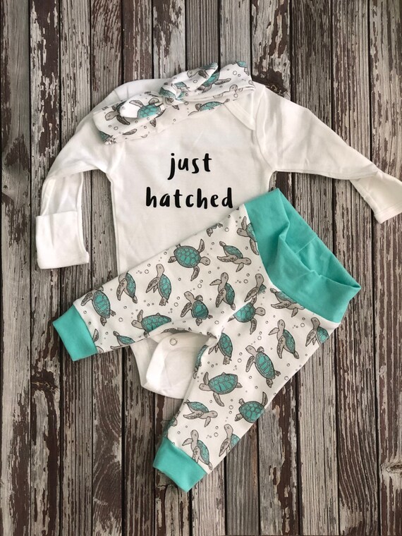 teal newborn outfit