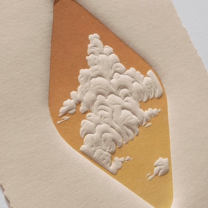 Cumulo II | Original, Limited Edition, Embossed Block Print | Hand-Carved and Pulled