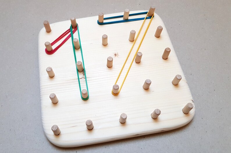 Montessori Geoboard HIGH QUALITY Pegboard Developmental Etsy