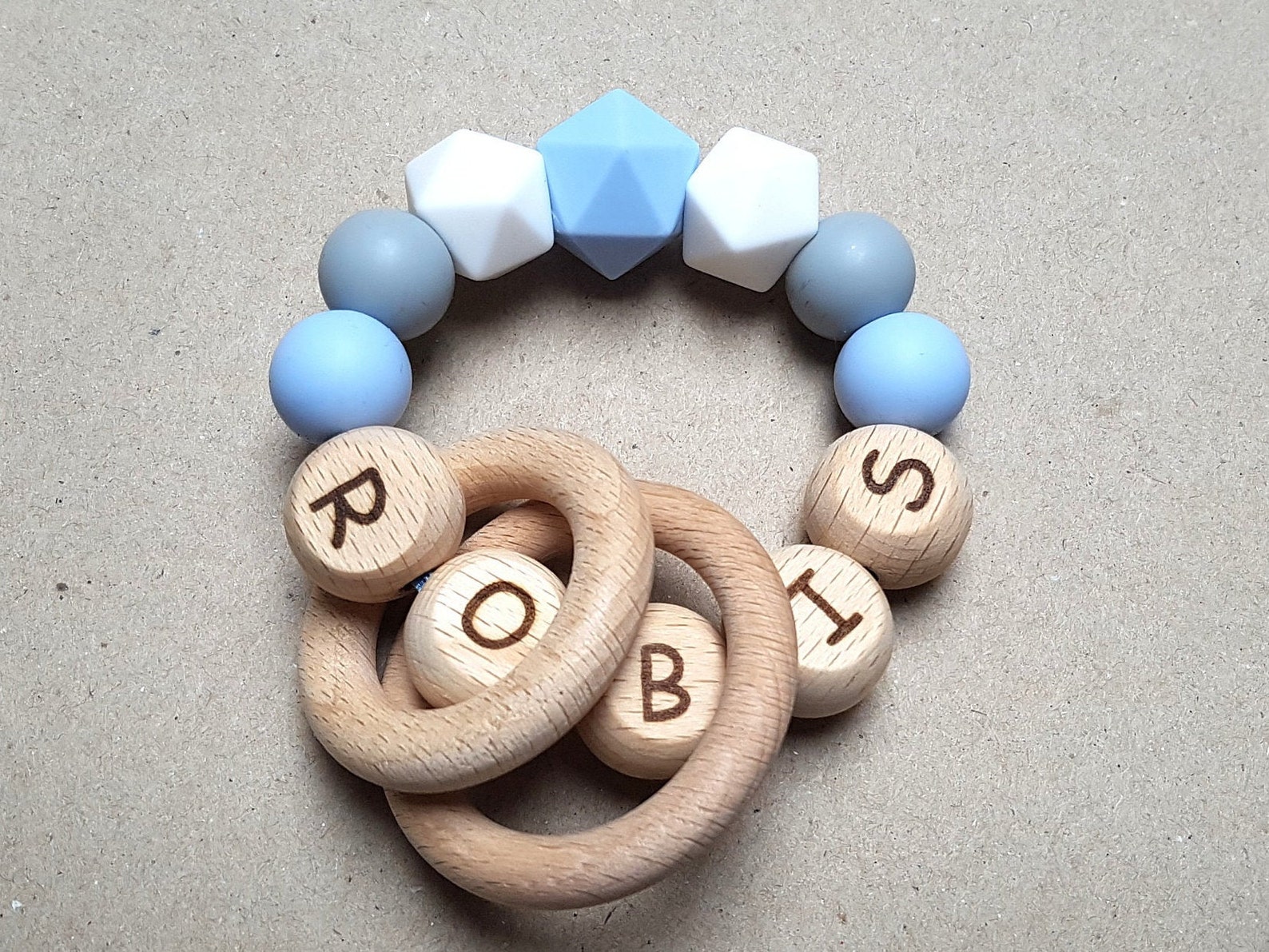 Baby Boy Rattle Personalized Rattle Silicone Rattle Baby Etsy