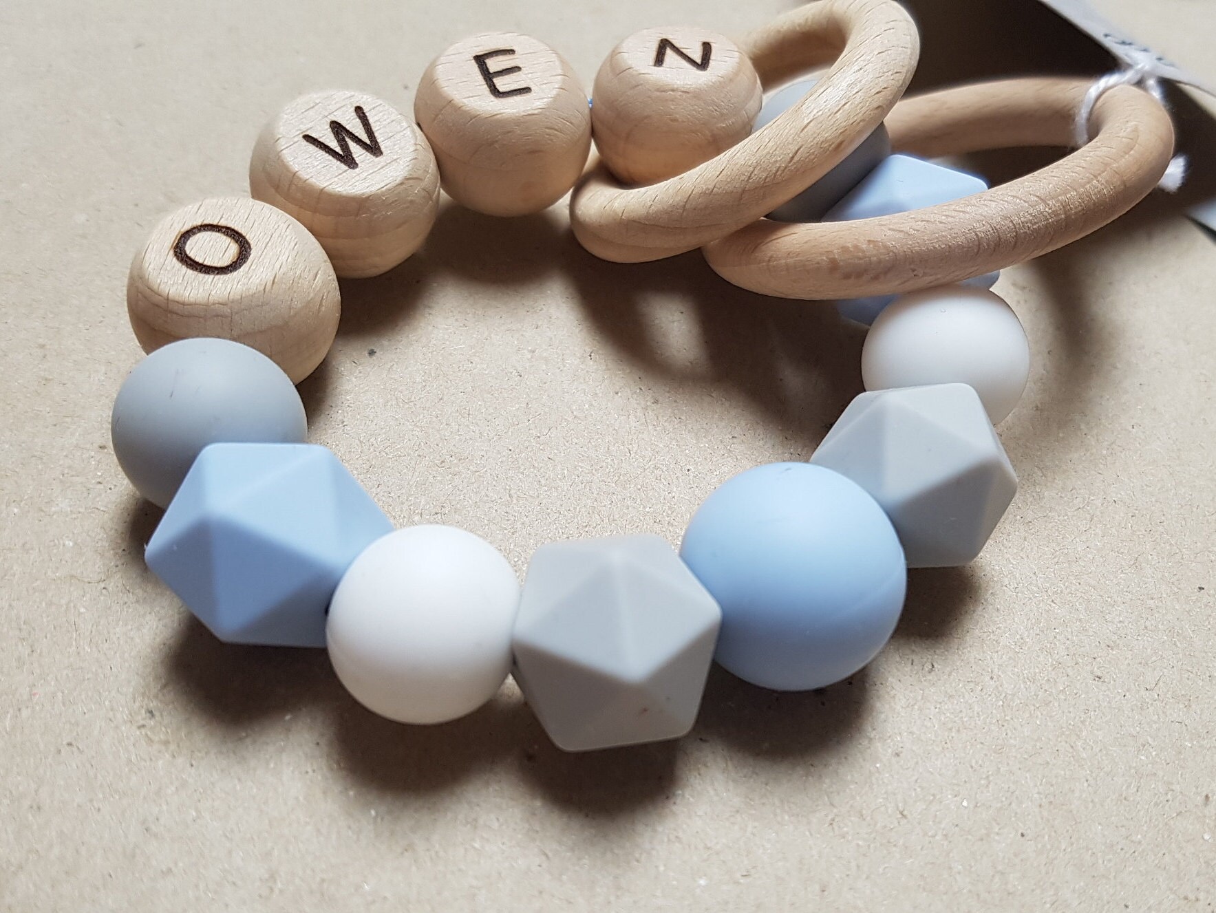 Baby rattle Personalized rattle Silicone rattle Baby shower | Etsy