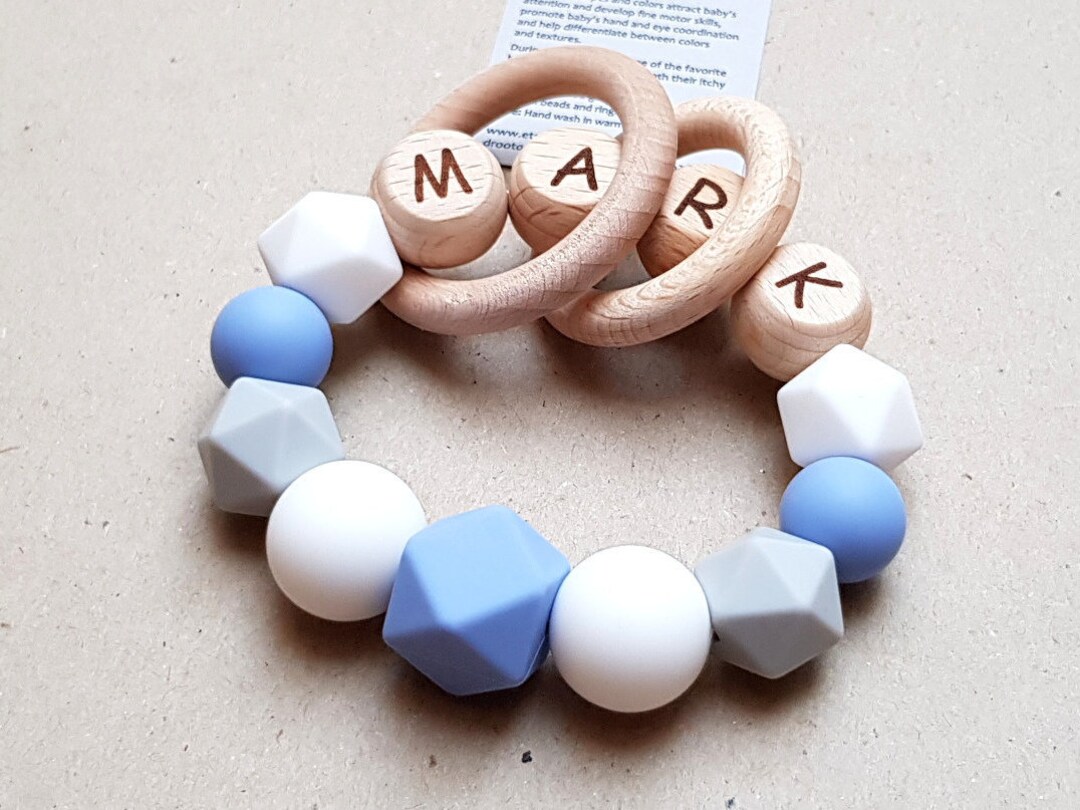 Personalized Baby Boy Rattle Personalized Rattle Baby Shower Etsy