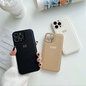 Custom iPhone-hoesje van PU-leer