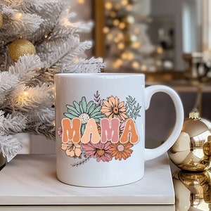 Mug for Mama, Flower Mama Mug, Gift for Mother, Birthday Mug for Mother, Mother&#39;s Day Gift, wildflower mug, new mama mug, gift for mom