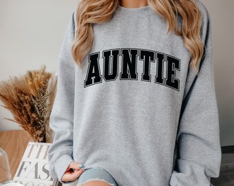 Cadeau de Noël pour tante, sweat-shirt de tante de Noël, sweat-shirts de tante Claus, pulls pour tante, cadeau de tante, cadeaux de tante, annonce de tante